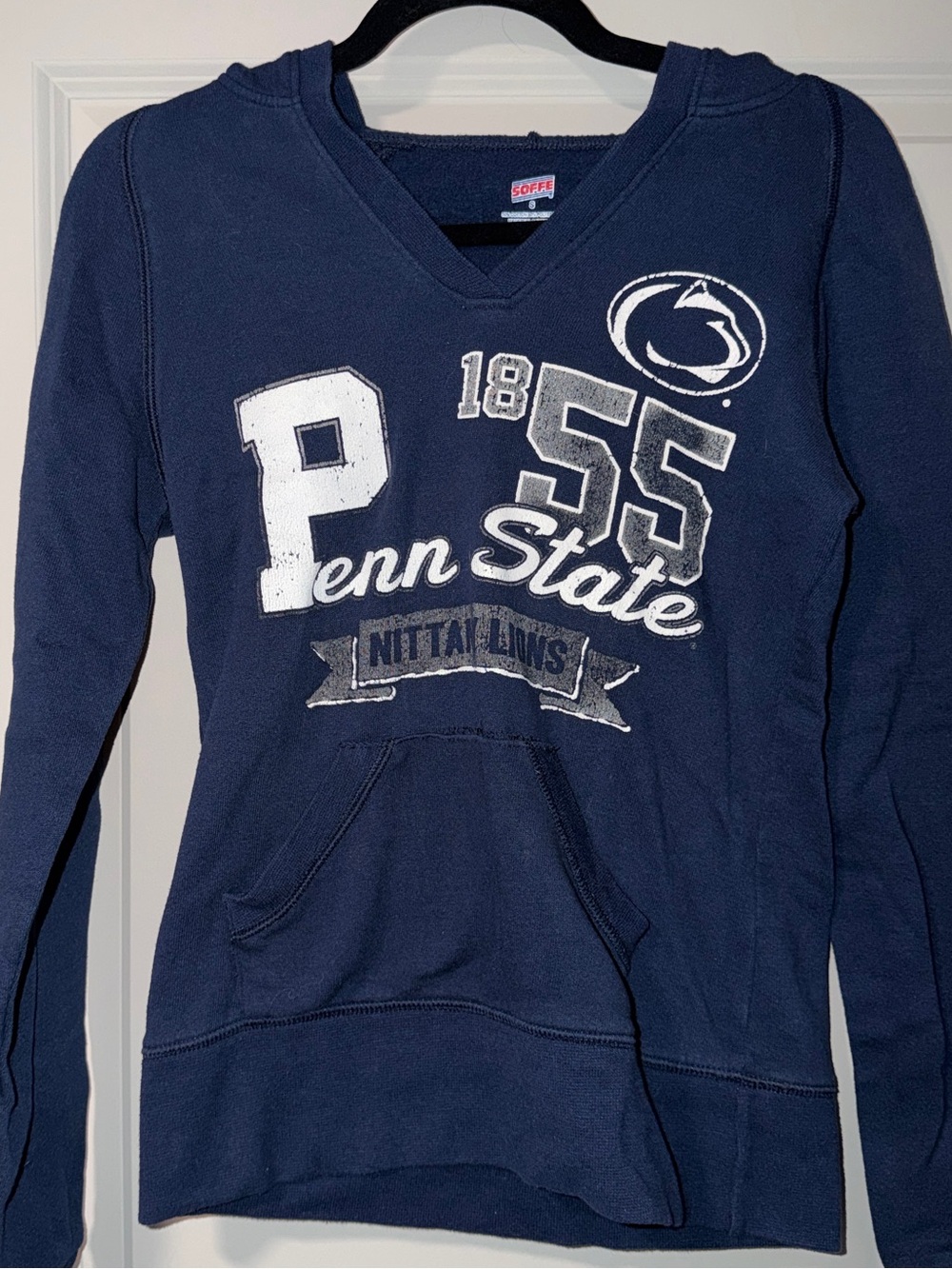 Soffe Navy V-Neck Penn State Logo Sweater